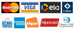 Aceitamos cartões de Crédito e Débito
